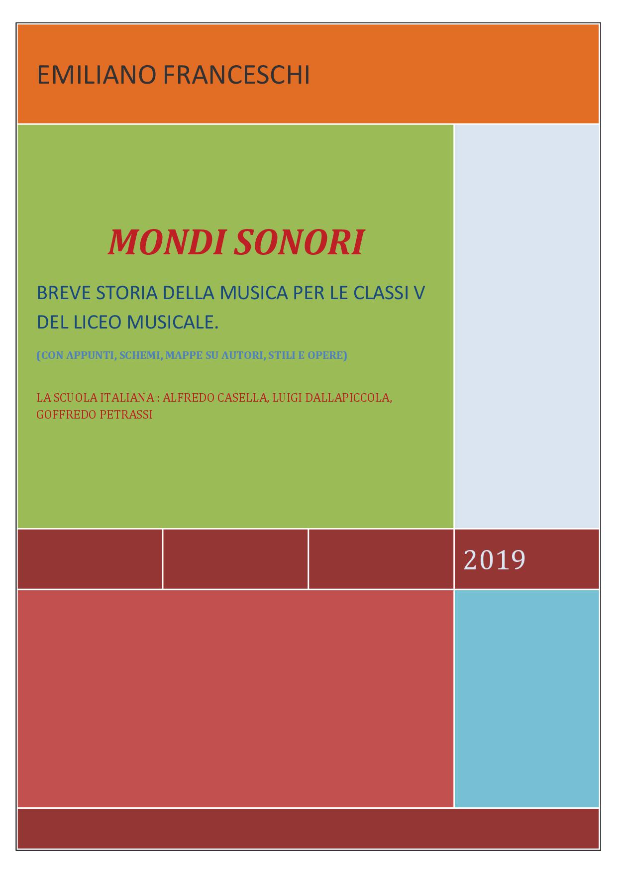 Copertina Manuale Storia della Musica 1 classi v