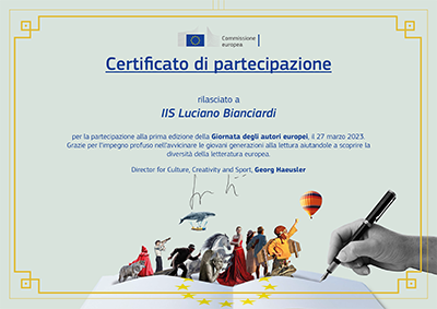 DoEA Certificate IT italy IIS Luciano Bianciardi