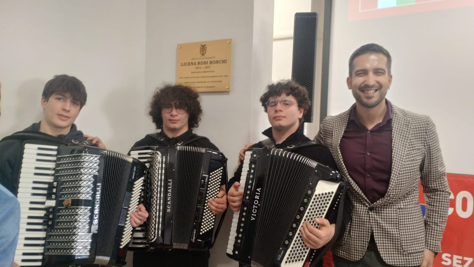 Tre fisarmonicisti del Polo Bianciardi 