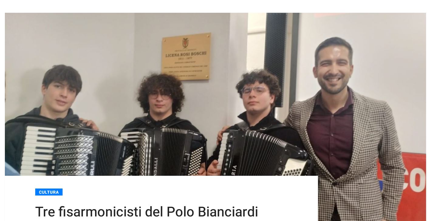 Tre fisarmonicisti del Polo Bianciardi 
