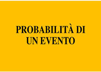 2ASC GALATONE REBECCA Probabilità di un evento